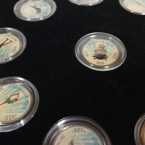 Canada 2010 Winter Olympics Medals enameled, like new with certificate