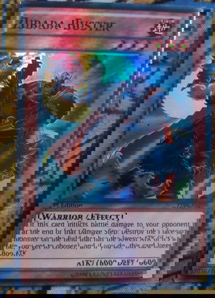 Zubaba Buster (Super Rare, Yugioh)