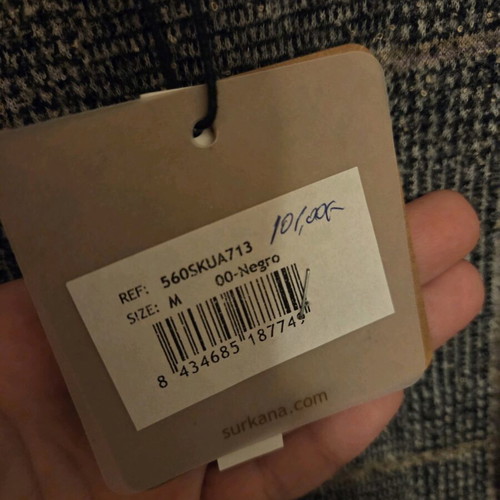 Surkana dress gray check medium new with tag