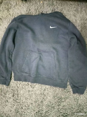 Nike φούτερ με κουκούλα μεταχειρισμένο, μέγεθος Medium, μπλε-μωβ