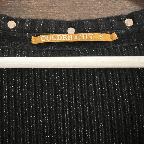 Women's knitted cropped sweater black, like new, size S
