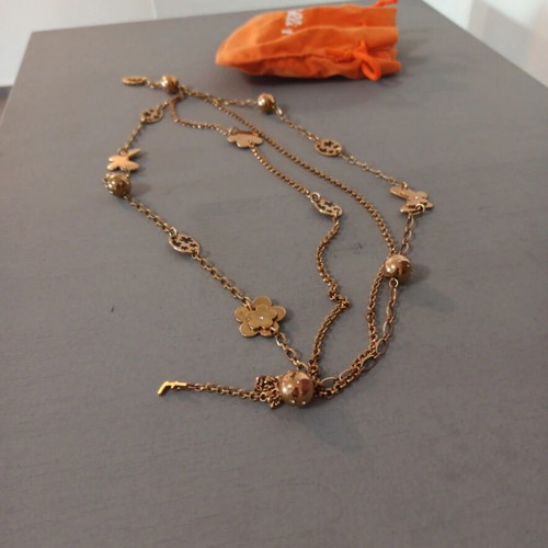 Folli Follie necklace like new, black and gold