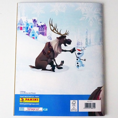 Panini Frozen Olaf Adventures album used, 100% complete