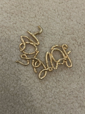 Zara love gold earrings like new
