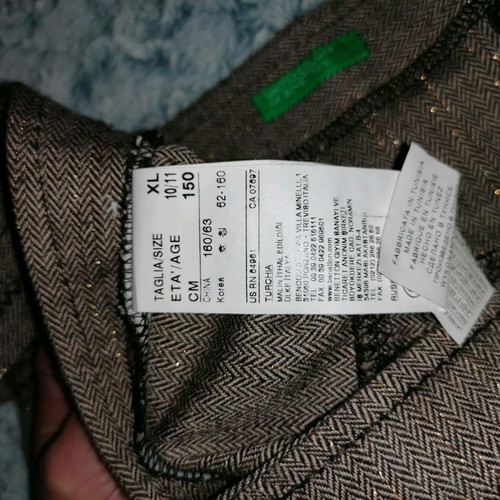 Children's skirts used for ages 10-12, Benetton and Evita