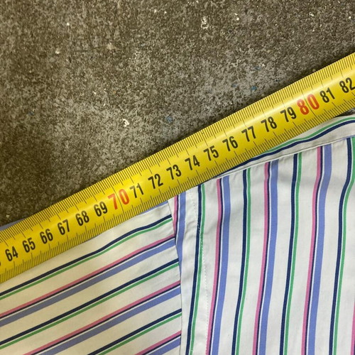 Ralph Lauren Fun Overhemd 3XL classic fit oxford pink green white pinstripe long sleeve shirt