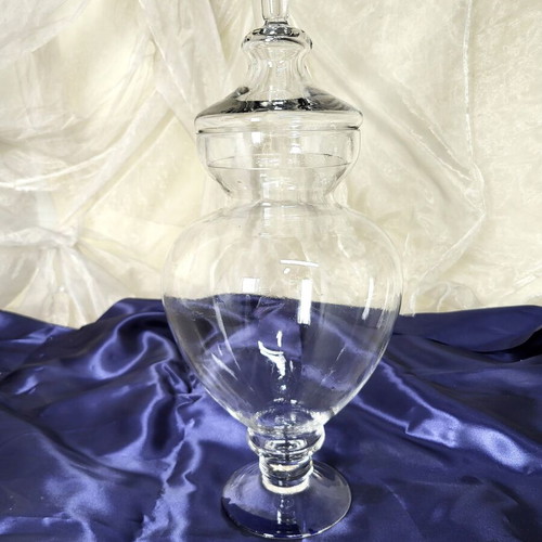 Glass Apothecary vase like new, height 60cm
