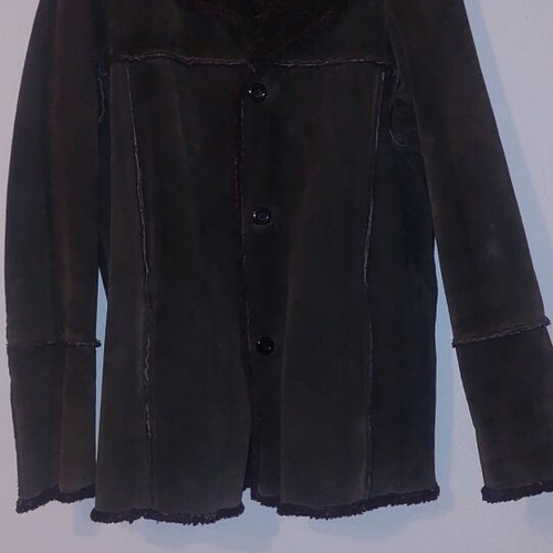 Brown vintage leather jacket like new, one size fits up to XL