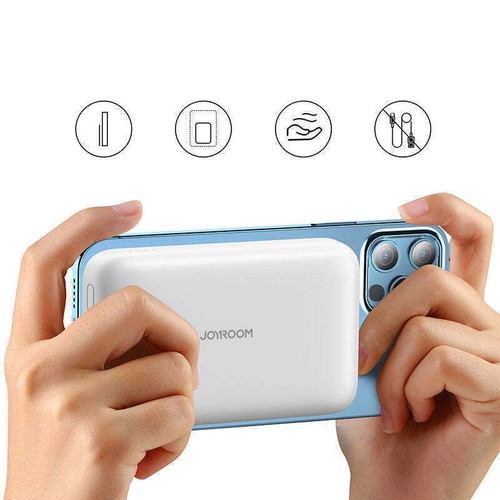 Power Bank 10000mAh 20W με θύρες USB-A και USB-C, μαύρο, Joyroom JR-W020 MagSafe