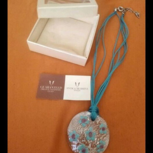 Antica Murrina Venezia Handmade Murano Glass Necklace new
