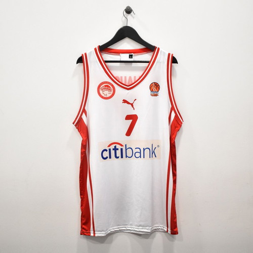 Olympiacos Basket Jersey Home 2005-06 Size Large New