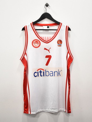 Olympiacos Basket Jersey Home 2005-06 Size Large New