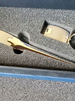 Μεταλλικό σετ γραφείου χαρτοκόπτης και μπρελόκ καινούργιο