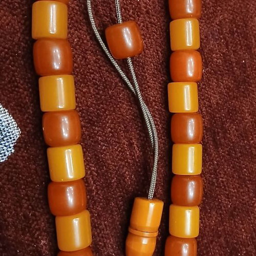 Mastic Worry Beads used with silver elements