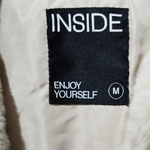 Women's fur jacket size M beige like new