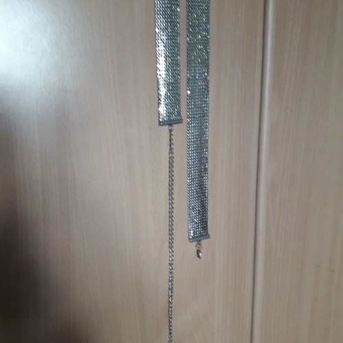 Metal belt new, adjustable, silver