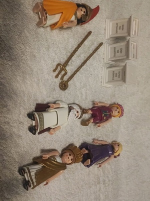 Playmobil богове на Олимп като нови, пет фигури с аксесоари