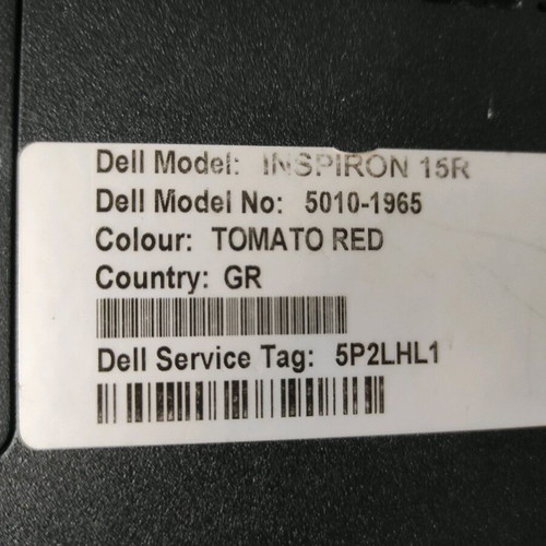 Dell laptop used, red color, excellent condition
