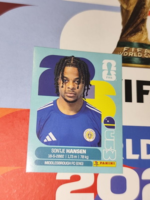 Sontje Hansen World Cup 2026 Panini sticker