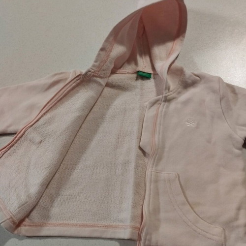 Benetton pink baby jacket like new for 9 months