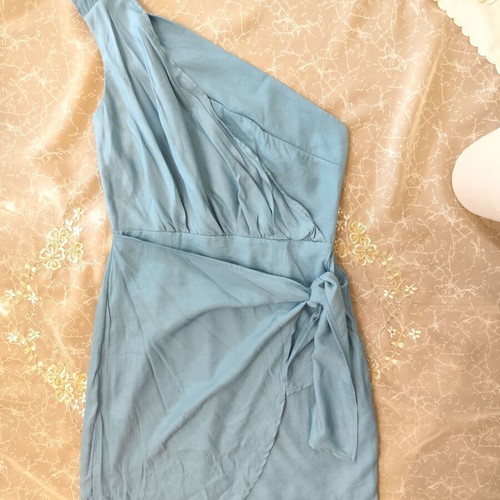 Blue dress like new, size S / 36 / 8, 100% polyester