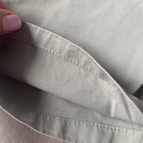 Mango boy's bermuda shorts, 134 cm, grey green gabardine fabric