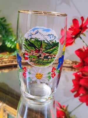Bad Hofgastein Salzburg vintage Austrian beer glass 300 ml
