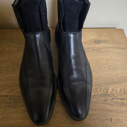 4US Cesare Paciotti men's boots like new, leather and suede, size 44