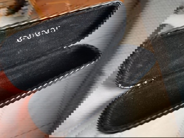 Vintage Σκληρή Θήκη μεταφοράς γυαλιών ηλίου Gucci Black Glasses