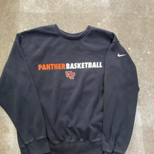 Nike Vintage Panther Basketball Sweater, L, black