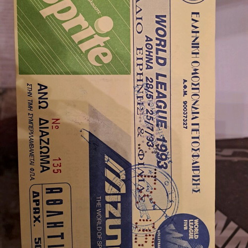 Volleyball tickets collectible like new, set of 3