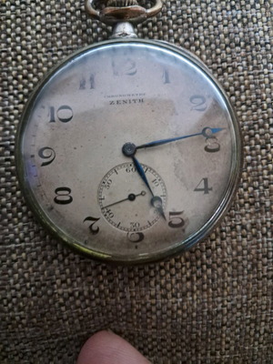 Ρολόι Zenith μεταχειρισμένο κατασκευής 1900, λειτουργεί κανονικά, ασημί