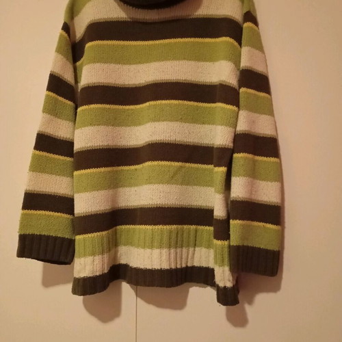 Turtleneck sweater used, multicolor, size XXL