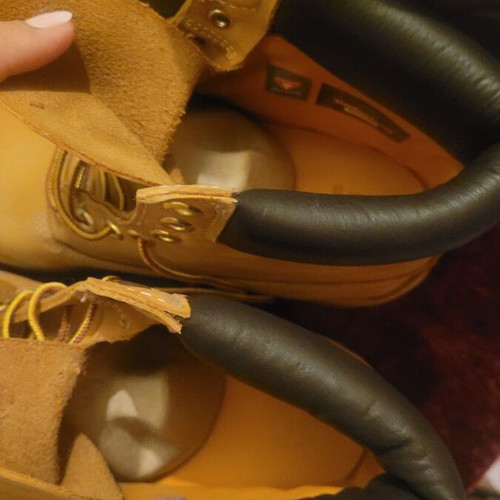 Timberland leather boots size 45 new, brown yellow