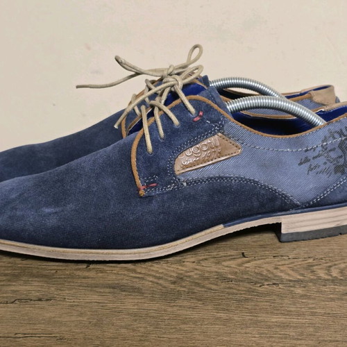 Bugatti original men's shoes new, fabric and leather, size 43