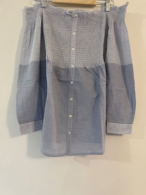 Primark long-sleeve blouse, multicolour, size M