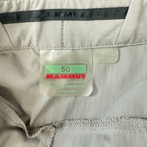 Mammut men's trekking pants used, size 50, beige