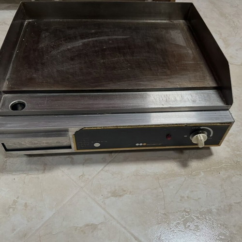 Electric Griddle professional used, inox cooking plate