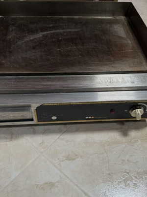 Electric Griddle professional used, inox cooking plate