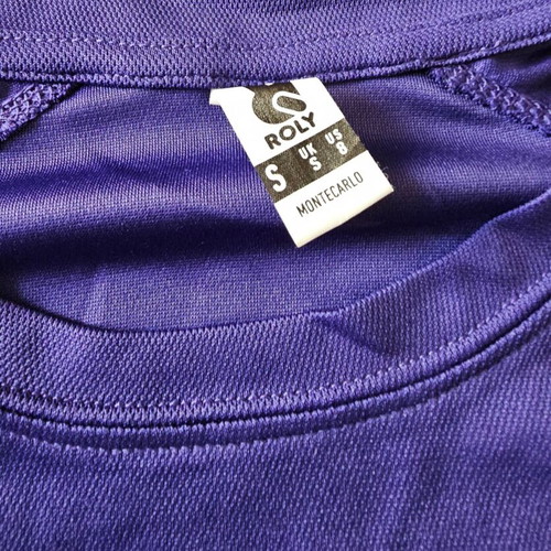 Roly running shirt from Olympic Stadium Run 2019, like new, size small, purple