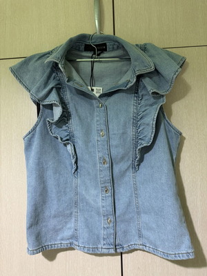 Zara top new, blue, size S