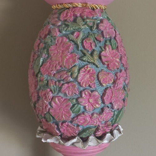 Handmade Easter egg 21 cm polystyrene new