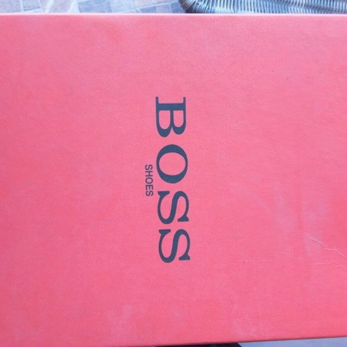 Hugo Boss men's shoes size 40 like new, black moccasins