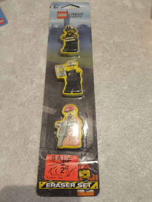 LEGO City Eraser Set, sealed
