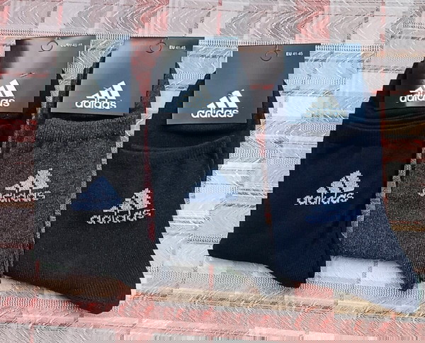 3 ζεύγη. Ανδρικές κάλτσες"Adidas"41-45