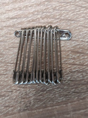 Metal safety pins 3.5cm pack of 12 new