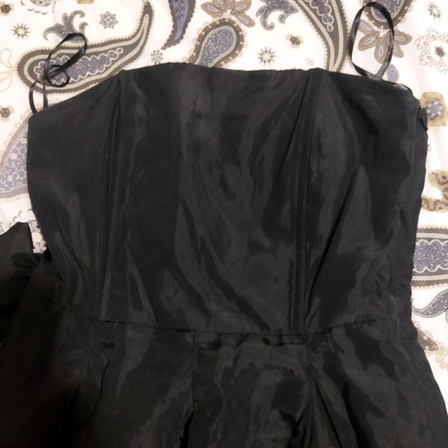 Zara satin dress used, black, small