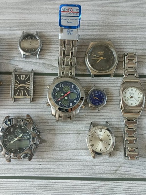 Set of 7 used watches for repair or restoration