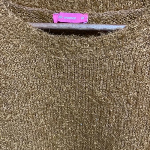 Pink Woman women's sweater like new, brown gold color