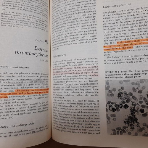 Hematology used academic book 1977, 1755 pages